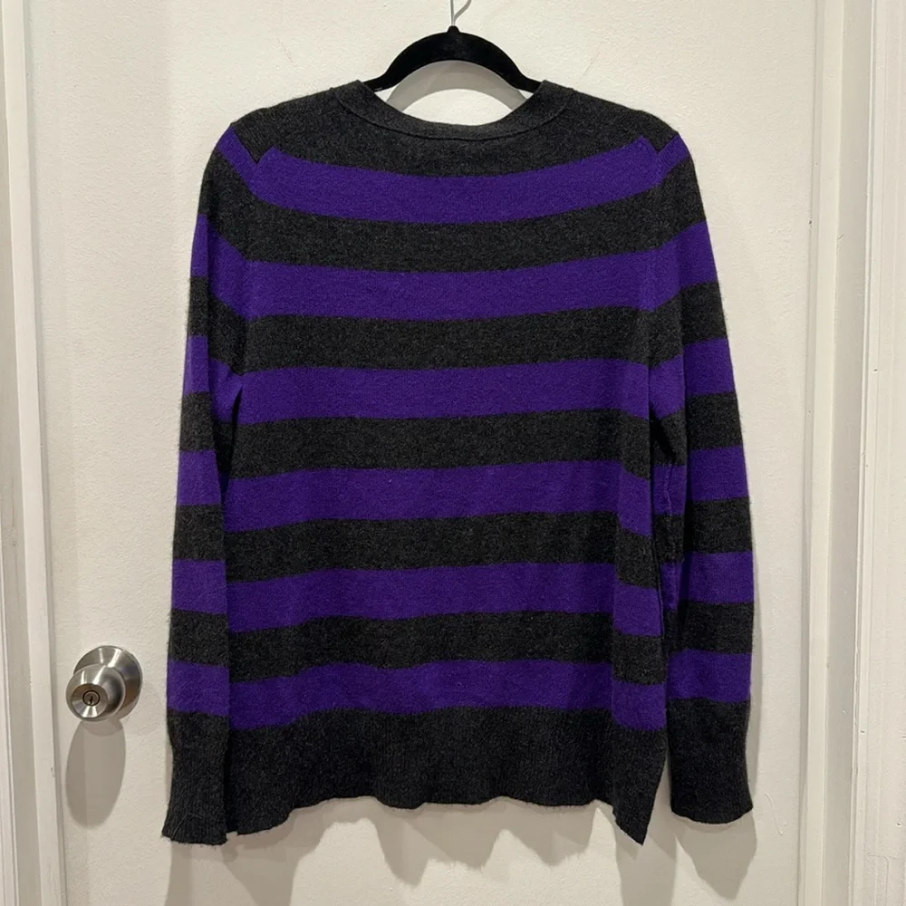 AQUA 100% cashmere cardigan size L - Picture 4 of 4